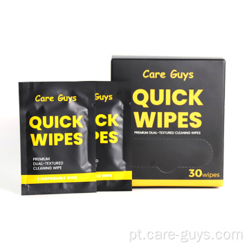 Limpos de sapatos descartáveis ​​Shoe Quick Wipes